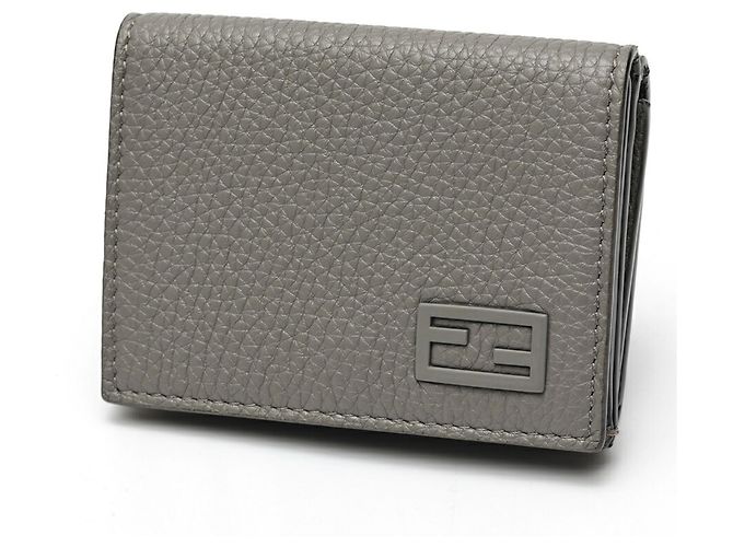 Fendi Tri-fold Compact Wallet Brown
