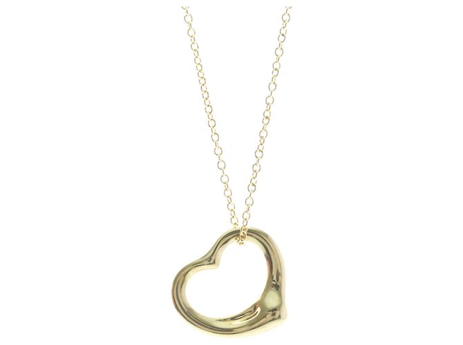 Tiffany & Co Collar Péndulo Corazón Abierto Tiffany Dorado