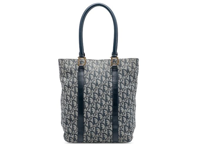 Dior Blue Diorissimo Trotter Canvas Tote
