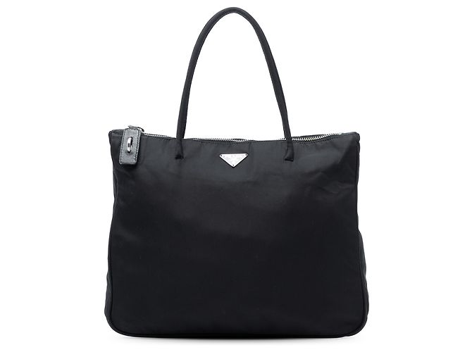 Borsa Tote Tessuto Nera Prada Nero