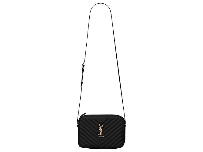 Bolsa de Câmera Lou da Saint Laurent Preto
