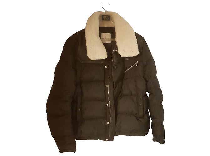 Moncler Leo Leather Jacket Black