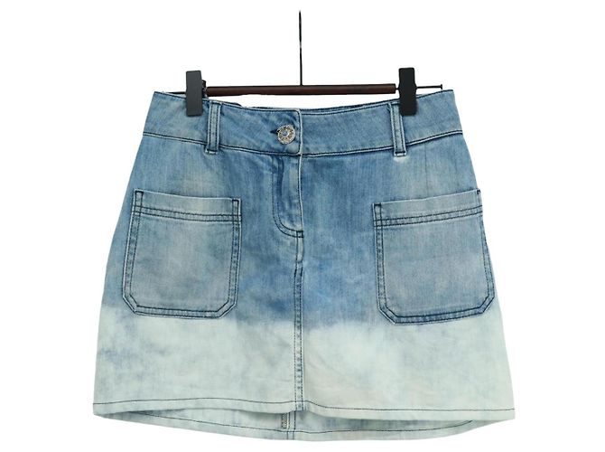 CHANEL ROCK DENIM BLAU CC Auth 169950V