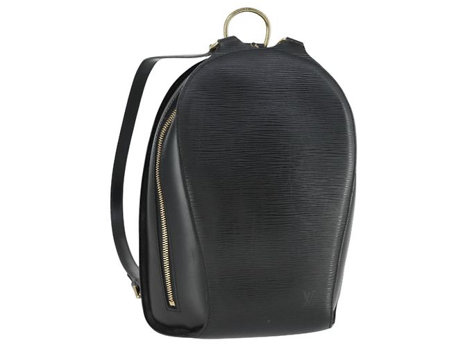 LOUIS VUITTON Epi Mabillon Backpack Black M52232 LV Auth 169981