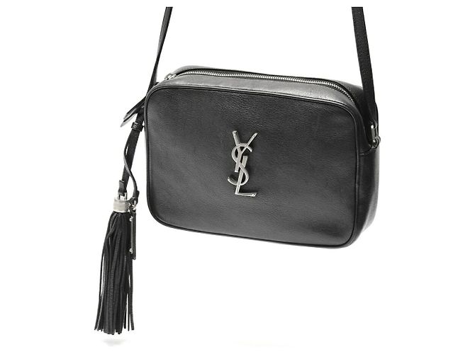 Bolsa de câmera Lou da Saint Laurent Preto