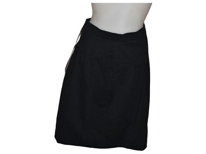 Falda negra Oscar de la Renta en mezcla de algodón elástico Negro