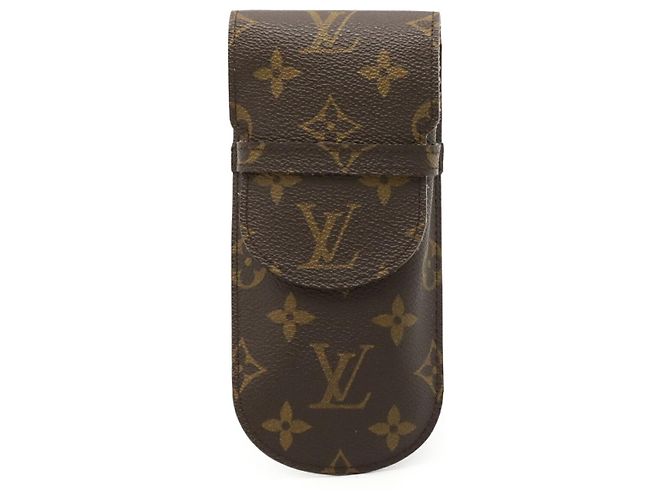 Louis Vuitton Etui Lunettes Rabat Monogram Glasses Case Brown