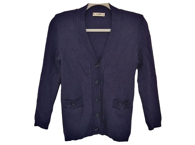 Céline Wollpullover Dunkelblau 