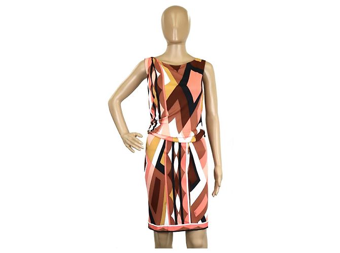 Autre Marque Vestido de rayón Emilio Pucci Rosa