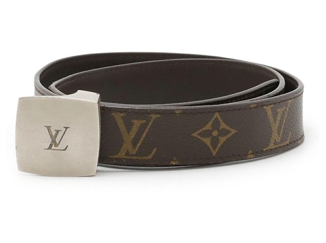 Cinturón Monogram Louis Vuitton Castaño