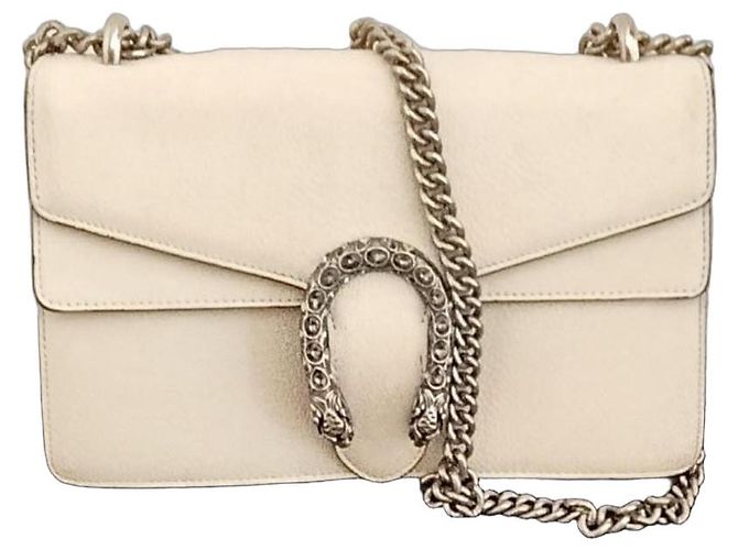 Gucci Handtasche Beige Leder