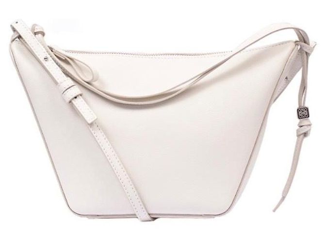 Bolsa de couro Hammock Hobo LOEWE Branco
