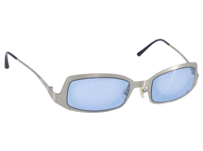 Occhiali da sole CHANEL metallo Blu CC Auth BA10546