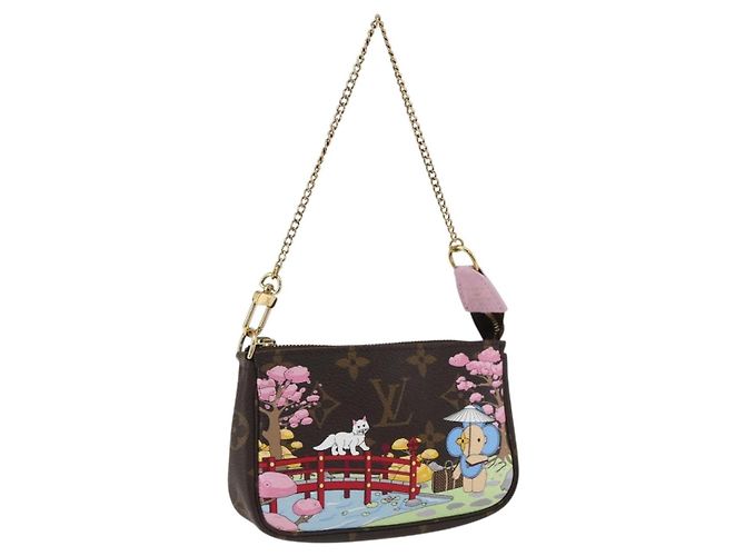 LOUIS VUITTON Monogram Vivienne Mini Pochette Accessori M45905 Auth 168260SM Monogramma