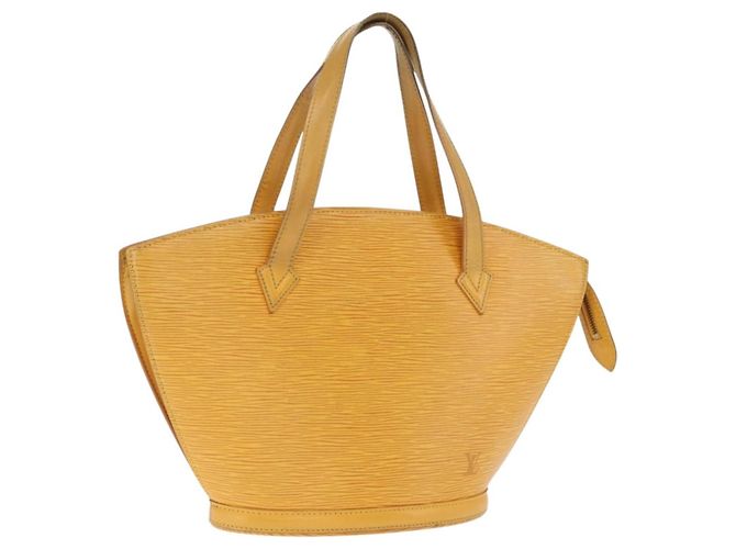 LOUIS VUITTON Bolsa de Compras de Hombro Saint Jacques Epi Amarilla M52269 Auth 171686 Amarillo