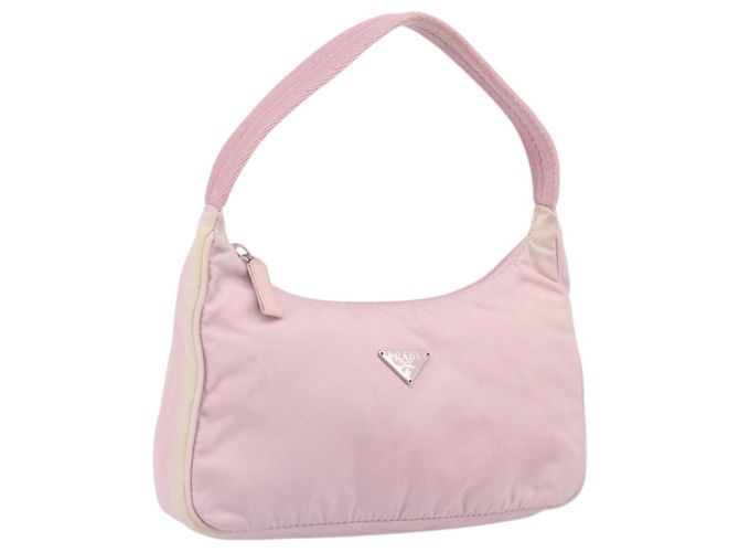 PRADA Handtasche aus Nylon Rosa Auth 171934 Pink