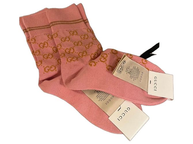 Gucci GG Socken aus Baumwolle rosa Pink