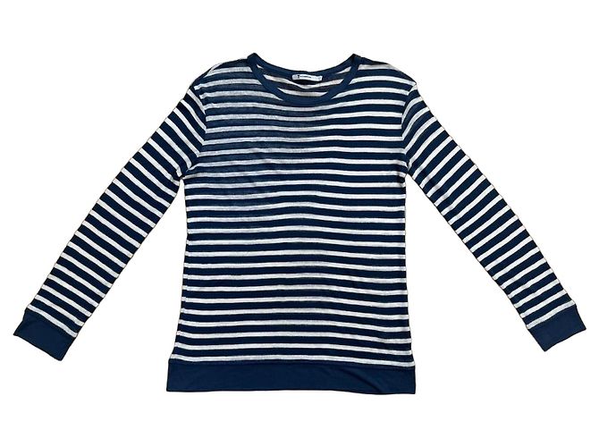 T By Alexander Wang T-shirt a maniche lunghe di Alexander Wang Blu