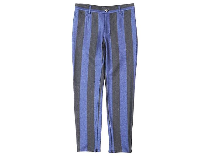 Timeless Chanel Metallic Stripe Zip Slit Pants