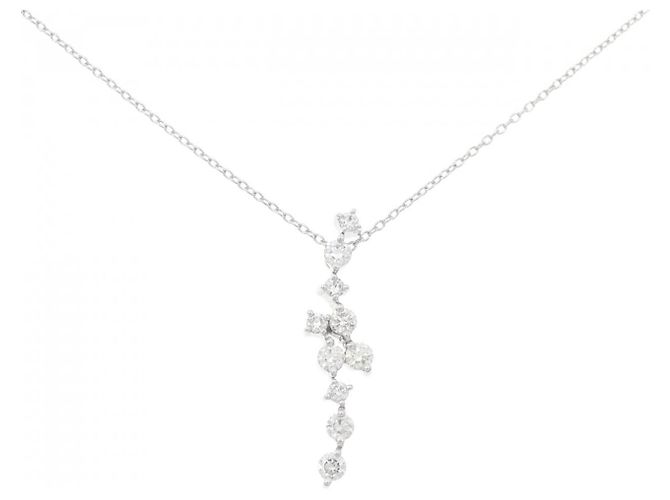 Autre Marque Au750 Diamant-Halskette Silber