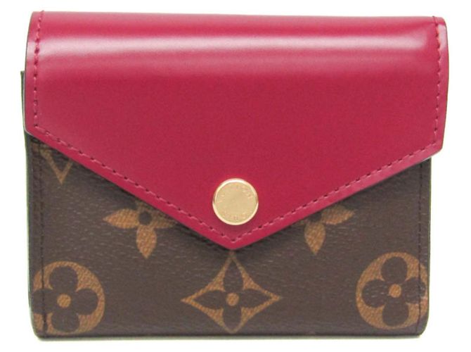 Louis Vuitton Monogram Zoe Wallet Brown Fuschia
