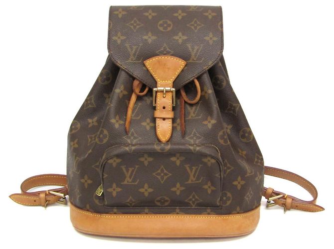 Louis Vuitton Monogram Montsouris MM M51136 Women's Backpack Brown
