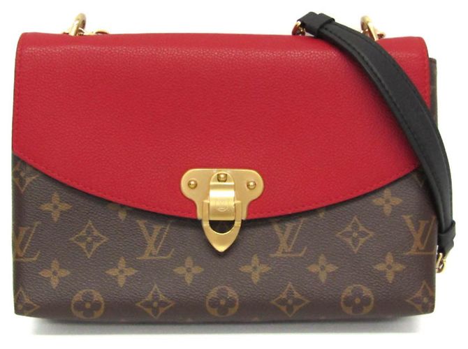 Borsa a Spalla Saint Placide Monogram Louis Vuitton Marrone Rosso