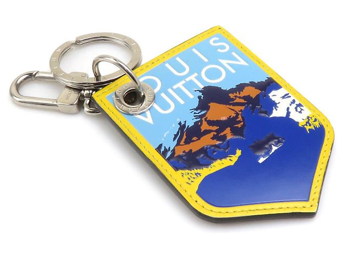 Louis Vuitton Keyring Charm Brown Black Blue Yellow