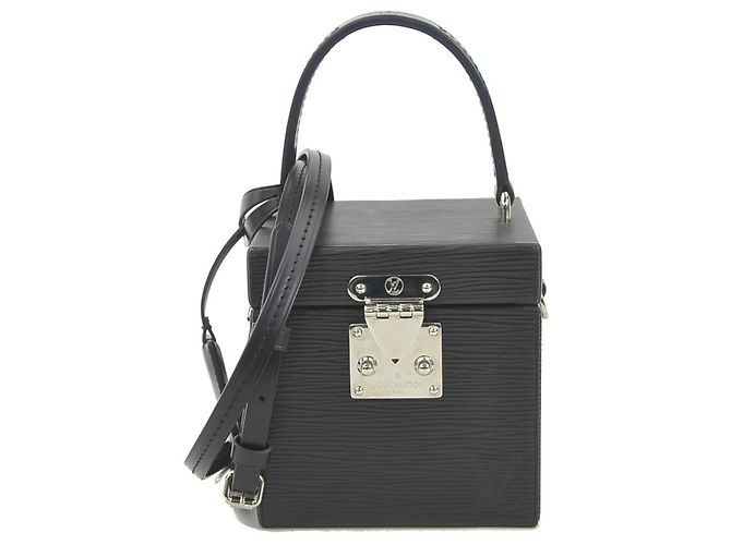 Borsa Vanity in Pelle Epi Louis Vuitton Nero