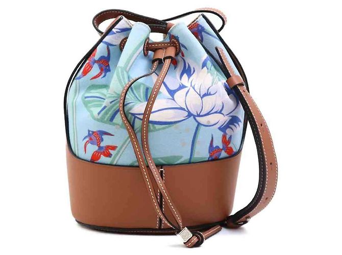 Bolsa de Ombro Paula's Ibiza da Loewe Marrom Azul