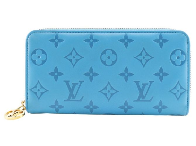 Louis Vuitton Zippy Wallet Blue Turquoise