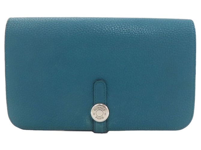 Hermès Dogon GM Long Wallet Blue