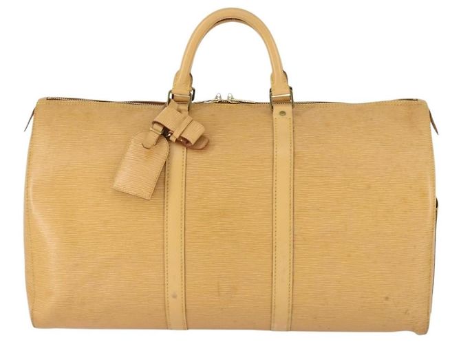 Louis Vuitton Keepall Epi Leather 50 Beige