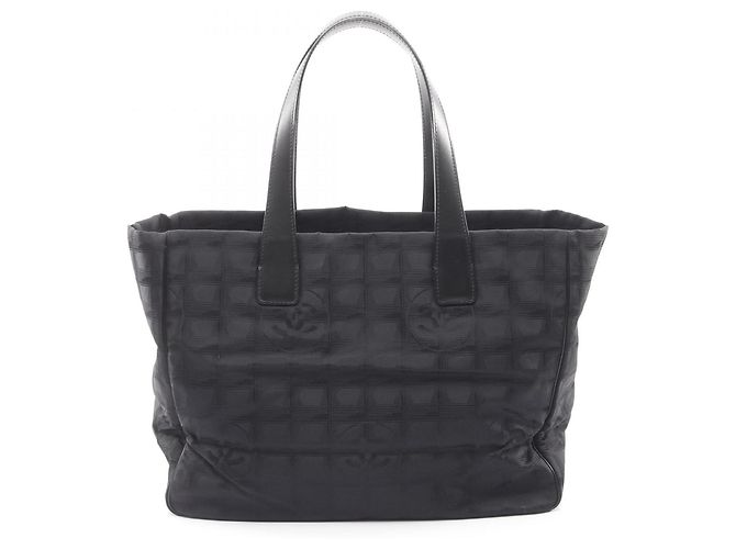 Timeless CHANEL Nova Bolsa Tote MM de Viagem Preto