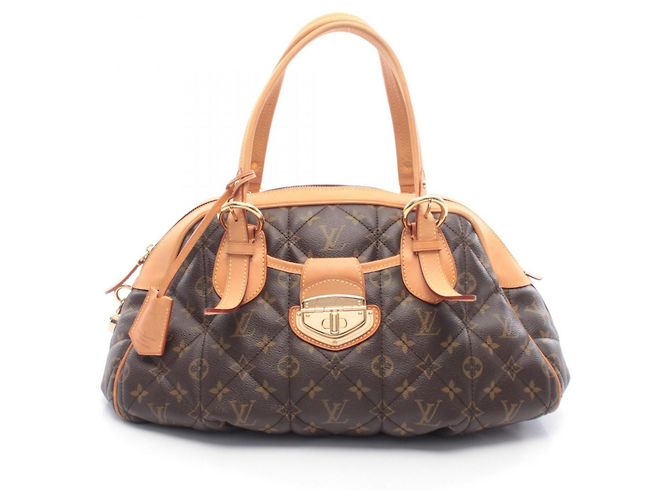 Bolsa de mão Bowling Monogram Etoile Louis Vuitton Marrom