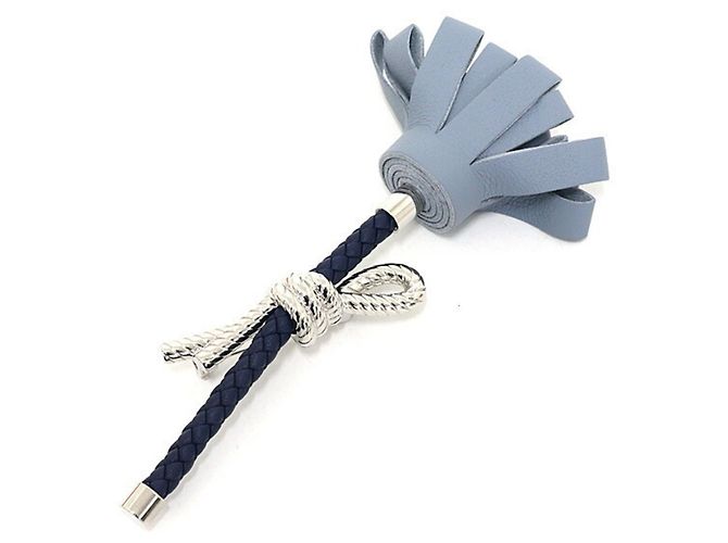 Spilla Fleur Swift in Lino Hermès Blu Blu navy