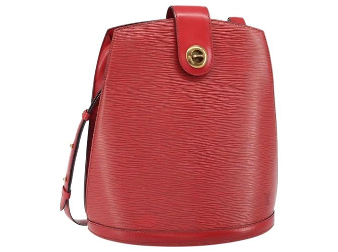 LOUIS VUITTON Epi Cluny Shoulder Bag Red M52257 LV Auth 169849