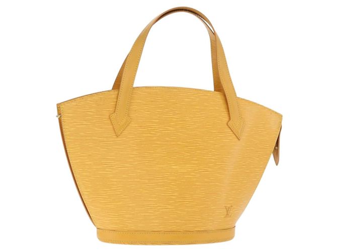 LOUIS VUITTON Bolsa de Compras de Hombro Epi Saint Jacques Amarilla M52269 Auth 171683 Amarillo