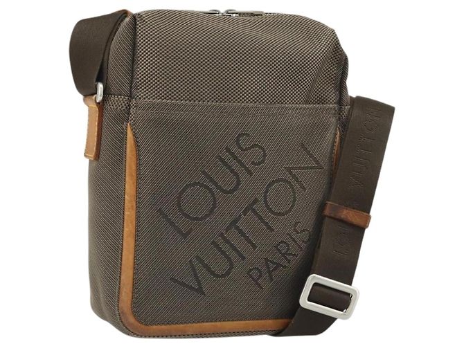 LOUIS VUITTON Damier Geant Sitadan MM Schultertasche Braun M93040 LV Auth 169574