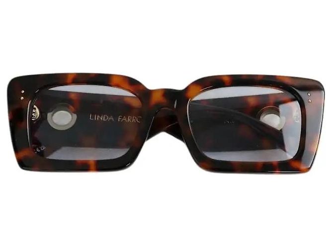 Linda Farrow Gafas de sol marrones Castaño