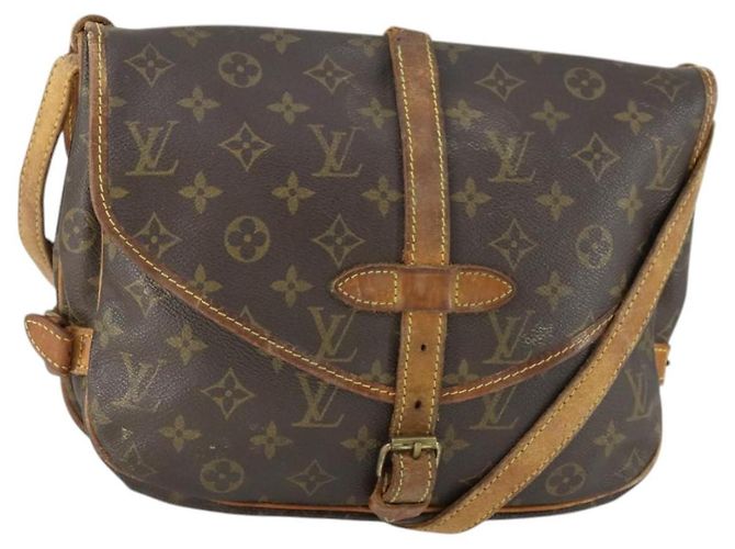 LOUIS VUITTON Bolsa de Ombro Monogram Saumur 30 M42256 LV Auth 169318 Monograma
