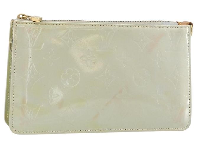 LOUIS VUITTON Monogram Vernis Lexington Accessory Pouch Gris M91056 Auth hk3460 Grey
