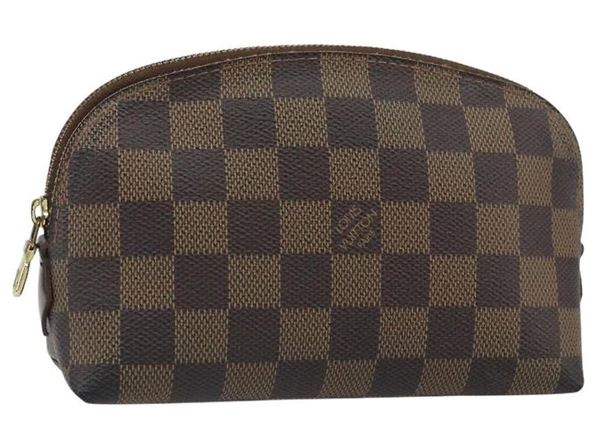 LOUIS VUITTON Kosmetiktäschchen PM Damier Ebene N47516 Authentisch LV hk3473