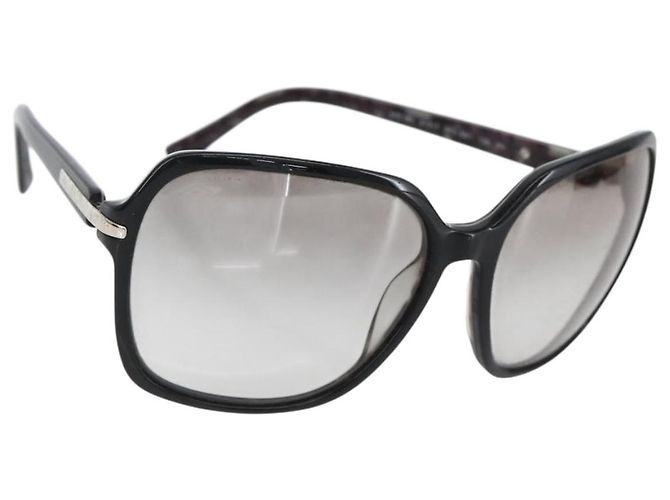 Occhiali da sole PRADA in plastica neri SPR18M Auth BA10788 Nero