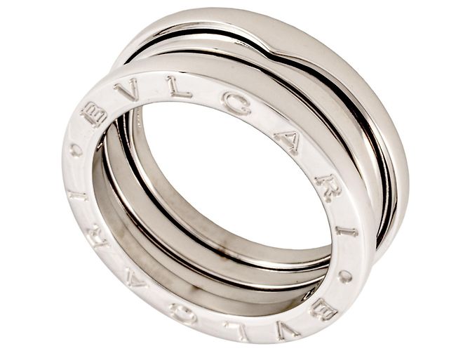 Bulgari Anillo B.zero1 de 2 bandas en oro blanco de 18K Bvlgari