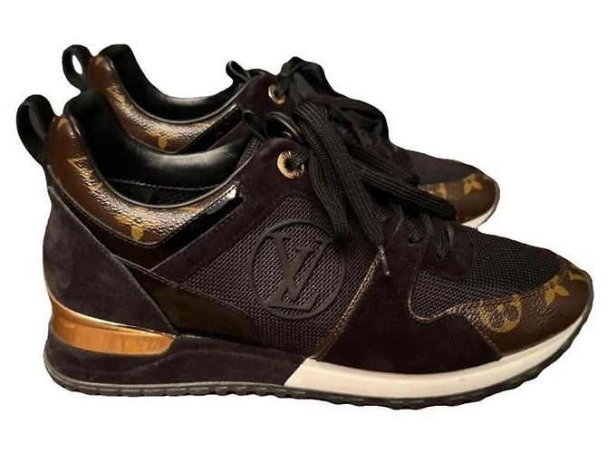 Baskets Run Away Louis Vuitton Marron Noir