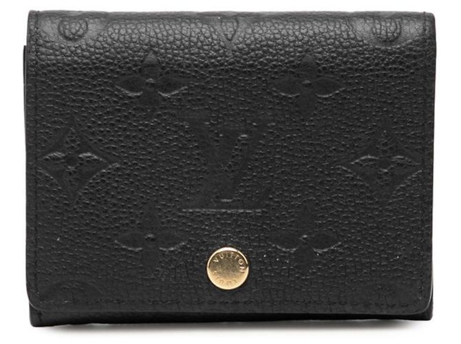Louis Vuitton Monogram Empreinte Card Case Black