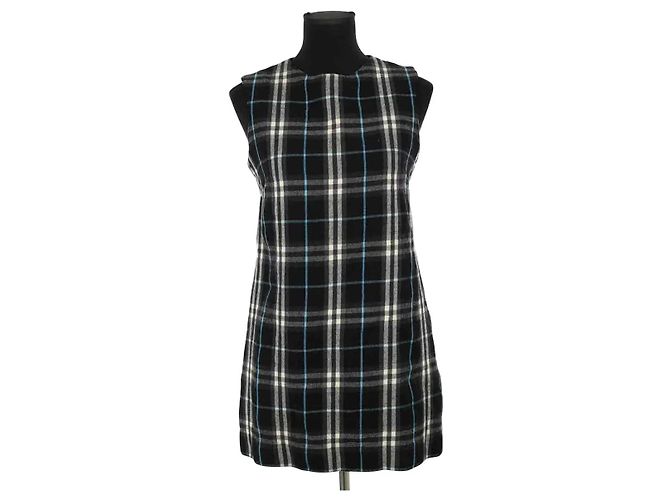 Burberry Blaues Wollkleid