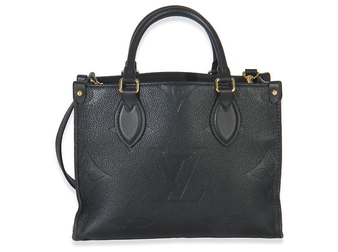 Louis Vuitton Black Monogram Empreinte Onthego PM Noir
