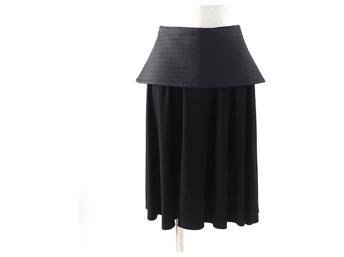 Saia de Viscose Elastano Loewe S540Y08X56 Preto